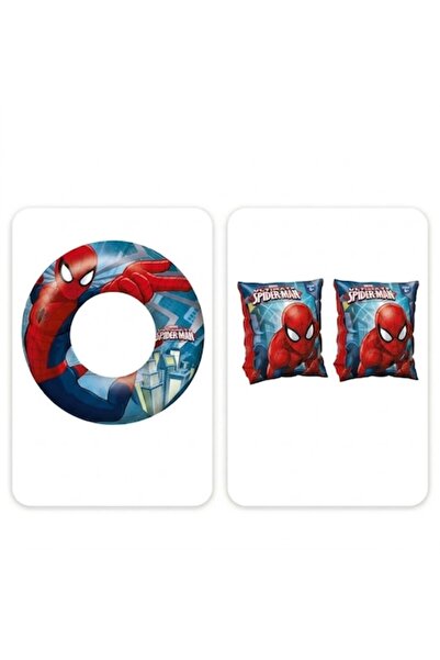 BESTWAY Set Spider-Man pentru piscină și plajă pentru copii – Colac gonflabil...