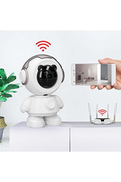 Vivendo Camera Supraveghere Tip Robot, Wireless, 355° Rotatie, 1080P, Night V...