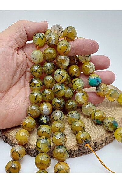 Yasamtohumu Agate Stone Faceted Cut String 16mm (62208)