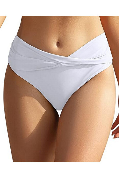 OEM Slip de baie dama cu design rasucit, talie medie, efect modelator, SHEKIN...