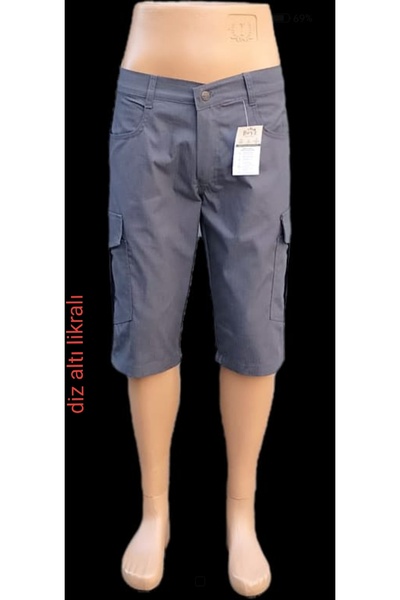 BeyzDenim Gray Knee-Length Capri Bermuda Ripsstop Oversized Durable