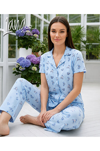 Muka Stitch Pijama Takımı / Yumuşak ve Rahat Pijamalar