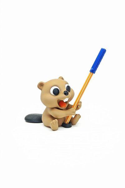 perim3d Squirrel Pen Holder Desktop Decorative Pen Stand |   Cute Office and Study Desk Accessory