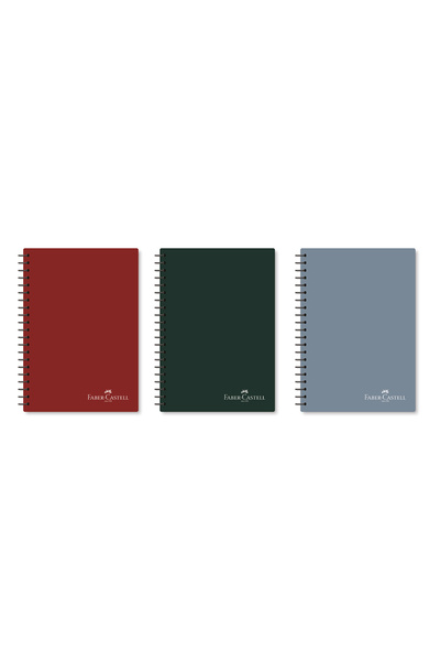Faber Castell Koyu Renkler, A4 Spiralli Kareli Defter, 100 Yaprak, PP Kapak, ...