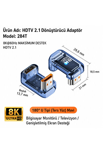 silabor سلسلة محولات HDMI 2.1 بدقة 8K و60 هرتز |   90 °   محول زاوي، من النوع...