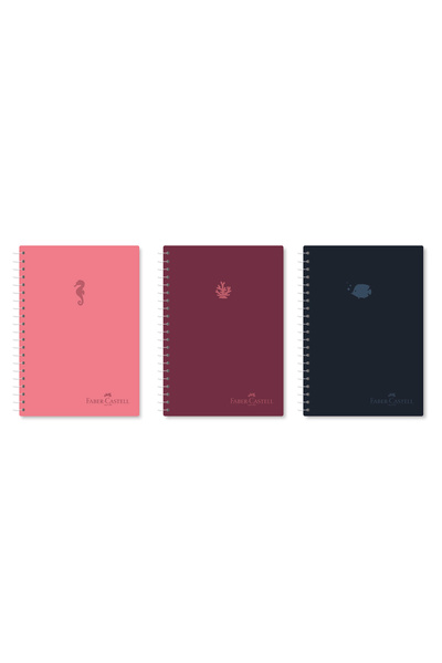 Faber Castell Faber-Castell Aqua A5 Spiralli Kareli Defter, 100 Yaprak,PP Kap...