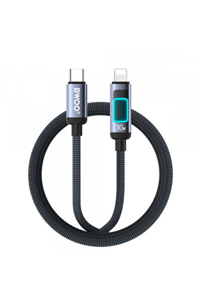 Bwoo USB-C - Lightning X324CL Καλώδιο Οθόνης, Δεδομένων και Φόρτισης, 30W, 1μ...