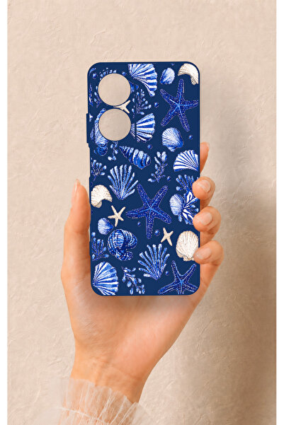 Vip Case Oppo A60 Uyumlu Deniz Kabuğu Desenli Silikon Kılıf