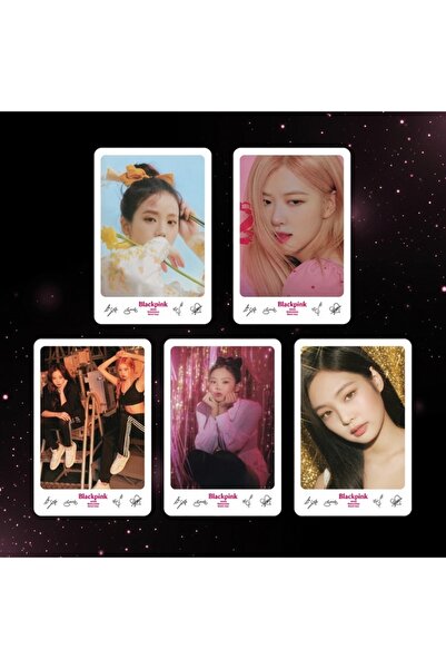 Pop 5 بطاقات / مجموعة BLACK PINK من ألبوم Welcome Collection 2020