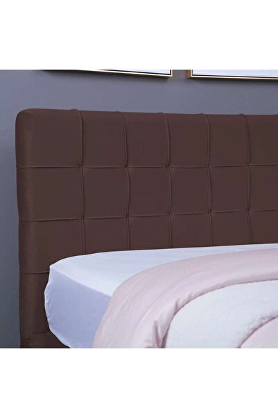 PAN HOME هيرمونيا هيدبورد مخمل بني L-160: ارتفاع 125 سم