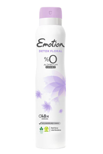 Emotion Detox Floral Kadın Vegan Deodorant 200 ml (3 adet)