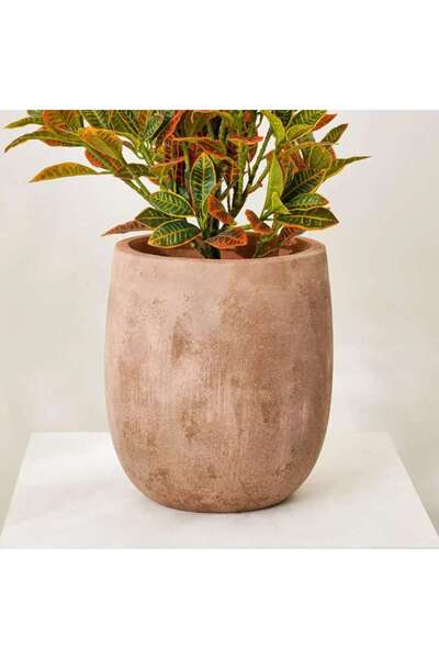 PAN HOME Delilah Terracotta Planter 29x31cm- Brown