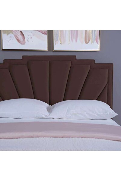 PAN HOME URANUS HEADBOARD VELVET BROWN L-150 : H-125 CM