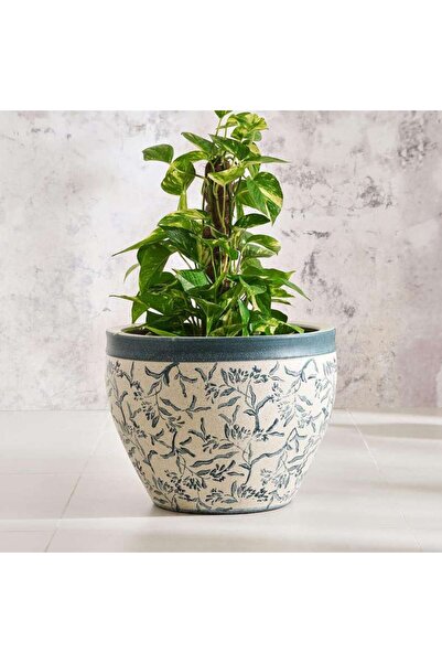 PAN HOME Hamilton Ceramic Planter 42x42x33cm - Blue