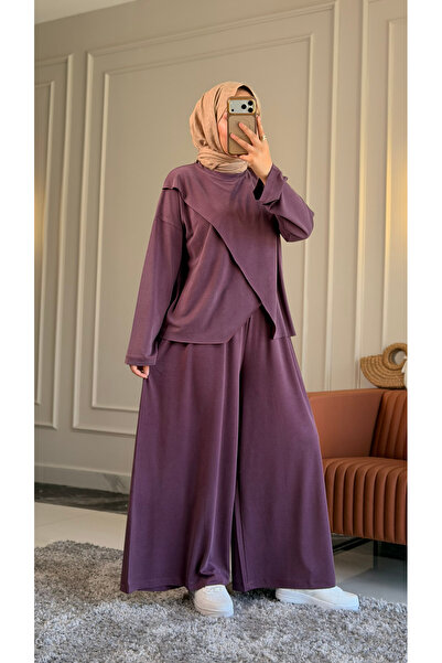 Suede Style 6582 - Stylish Comfortable Casual Modal Asymmetrical Tunic Trouse...