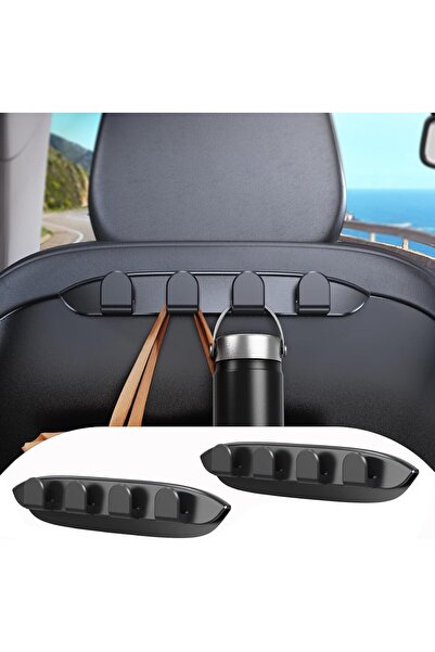Arabest 2 Pack Car Seat Hooks for Tesla Model Y Model 3 Accessories, 4 Hooks,...
