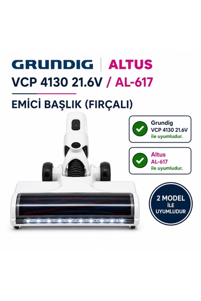 iyi parça GRUNDİG Vcp 4130 Dikey Sarjlı Süpürge UYUMLU EMİCİ BAŞLIK