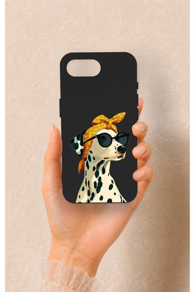 Vip Case iPhone 16E Compatible Cool Dalmatian Patterned Silicone Case