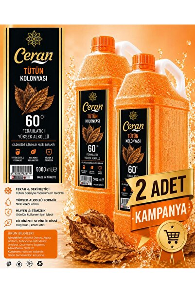 CERAN KOLONYA TÜTÜN KOLONYASI 5 LİTRE 2 ADET