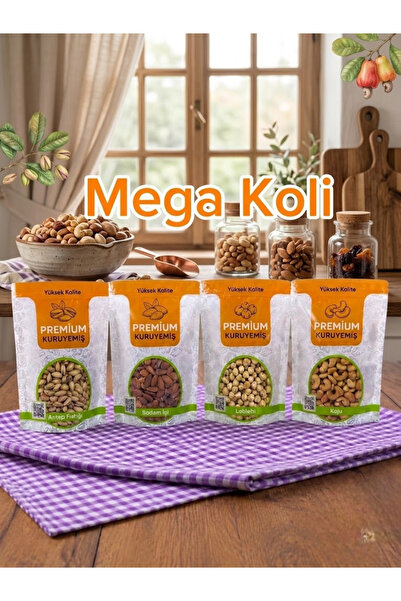 lüks kuruyemiş Mega Premium Kuruyemiş Paketi 2 Kg – Antep Fıstığı, Kavrulmuş ...