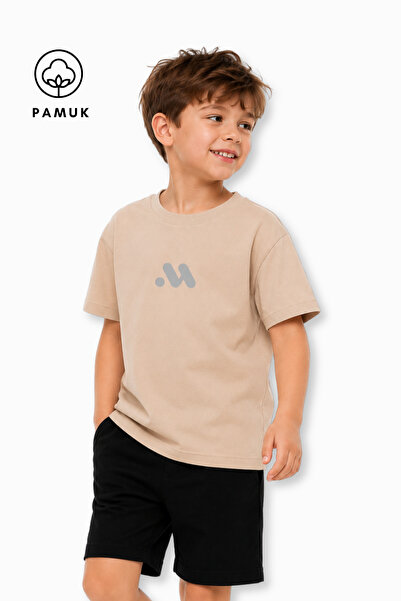 difa kids Tricou pentru băieți, gri strălucitor, imprimat, casual, cu mânecă ...
