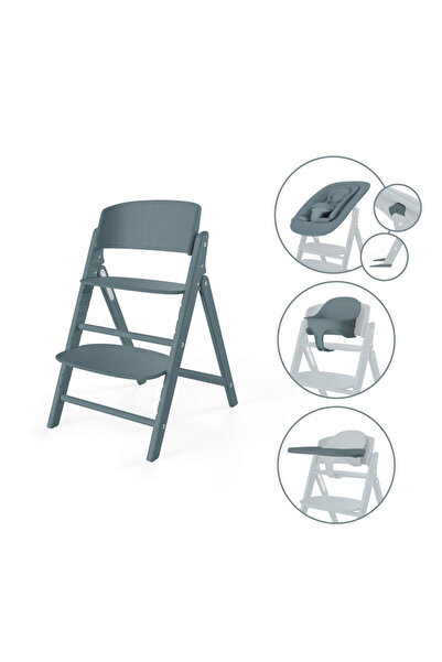 Cybex Scaun înalt pentru bebeluși Click & Fold 4 în 1 - Albastru Piatră