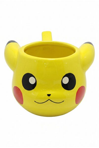 Store Pikachu Tasarımlı Porselen Kupa Bardak | 3D Kabartmalı Karakter Kupa | ...