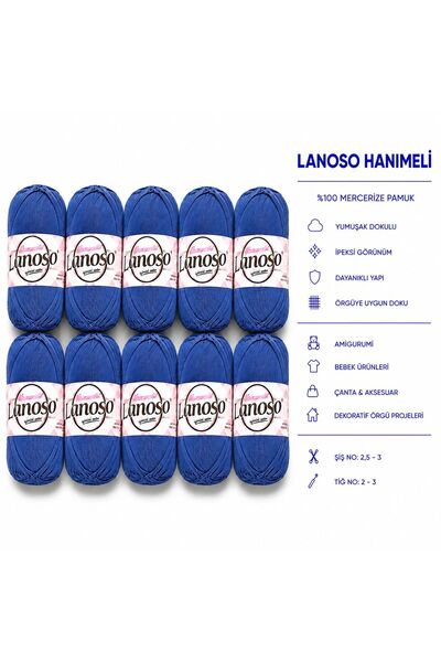Lanoso HANIMELİ %100 MERCERİZE PAMUK