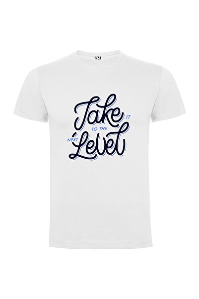 iLovePrints Level Up Lettering Design Tshirt