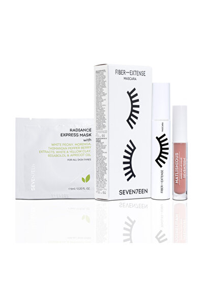 SEVENTEEN FIBER - EXTENSE MASCARA + MINI MATLISHIOUS 04 + RADIANCE EXPRESS SA...