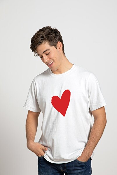 iLovePrints Μπλούζα Valentine Κόκκινη Καρδιά