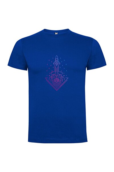 iLovePrints Neon Shuttle Launch Art Tshirt