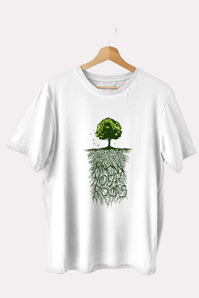 iLovePrints Μπλούζα Art Roots Of Tree