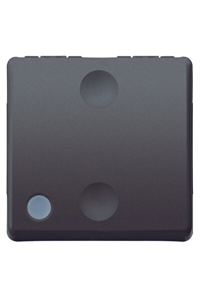 Gewiss Intrerupator modular cap scara GW21589, negru, 2 module, 1 buc