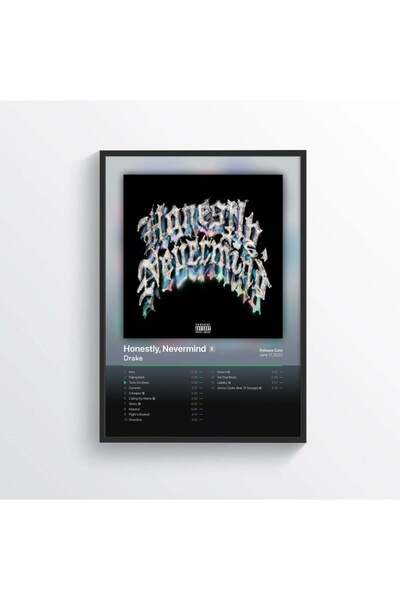 ESSESORIES ملصق جداري لألبوم دريك الموسيقي 'أونليز هونزلي'، ديكور للغرفة ذاتي...