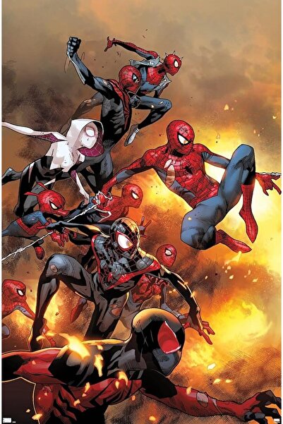 ESSESORIES Marvel Comics Spider Verse the Amazing Spider Man # Movie Poster W...