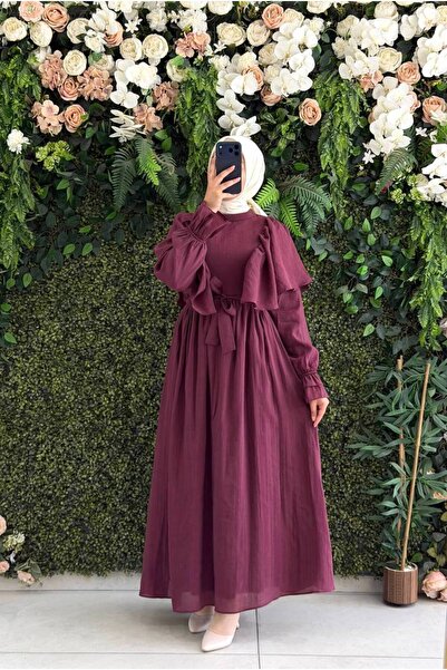 Moda Fatma harmose şifon astarlı elbise