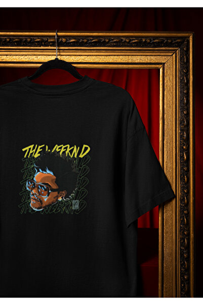 MG Weeknd Printed Crewneck Cotton Oversize Fit Unisex Short Sleeve T-Shirt