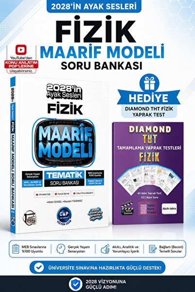 Çap Yayınları 2028 MAARİF MODEL FİZİK SORU BANKASI-TYT FİZİK YAPRAK TEST HEDİ...
