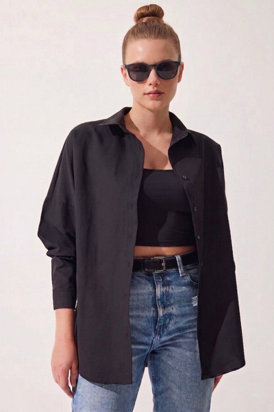 oshebu Дамска дълга риза Oversize Basic