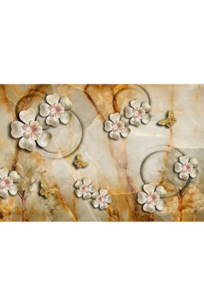 Persona Tablou Canvas, Flori Albe Vintage- 100 X 70 cm
