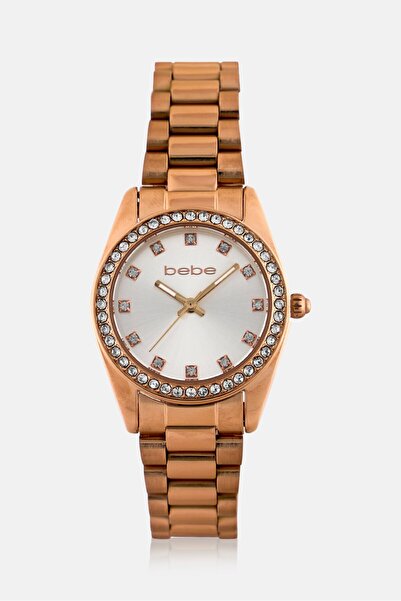 Bebe Women BB3468LA Stainless Steel Analog Watch 30 mm, Rose Gold
