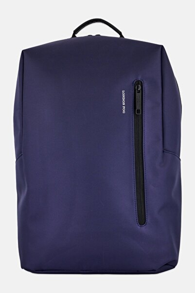 London Fog Men Brand Logo Backpack, Navy