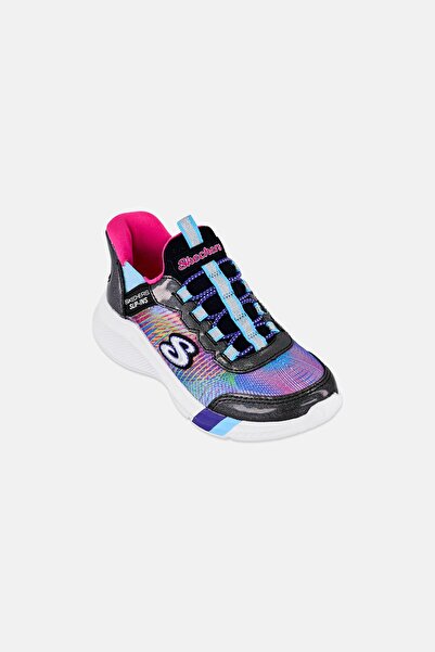 SKECHERS Toddlers Girl Dreamy Lites Colorful Prism Slip On Shoes, Multicolor