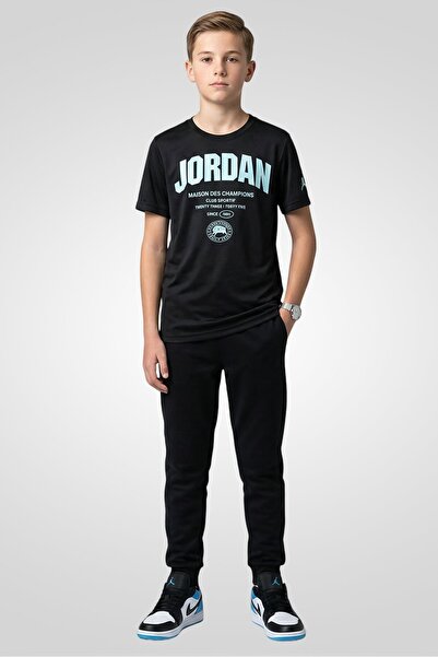 Nike Kids Boy Brand Logo Short Sleeve Training T-Shirt, Black