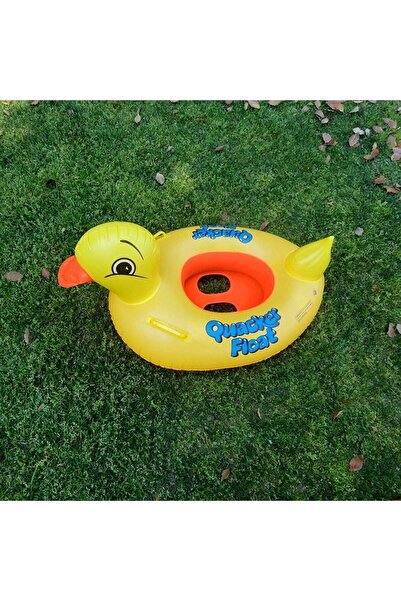 Empressco Büyük Boy 75cm Sevimli Ördek Şişme Simit Deniz ve Havuz Oyuncağı