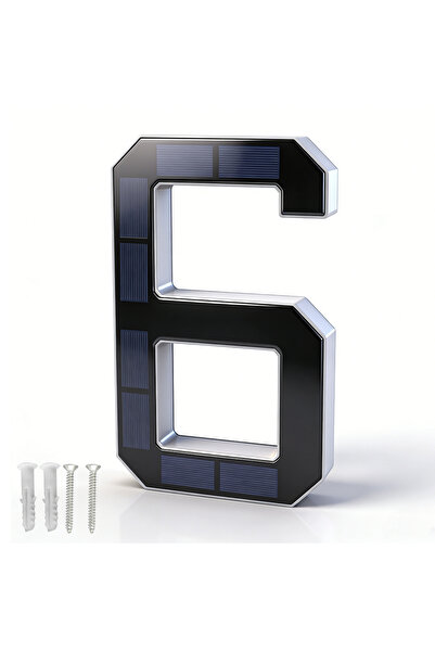 Choice5 6 12CM Solar House Number Lights House Sign Light Sensor Led Sign Sol...