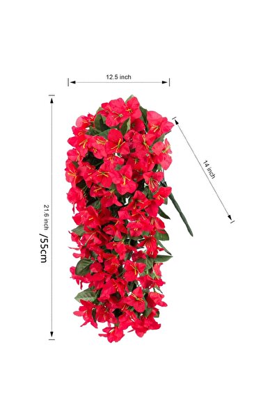 choice2 1 pc Red Artificial Flowers Vine Bougainvillea Wedding Home Room Vale...
