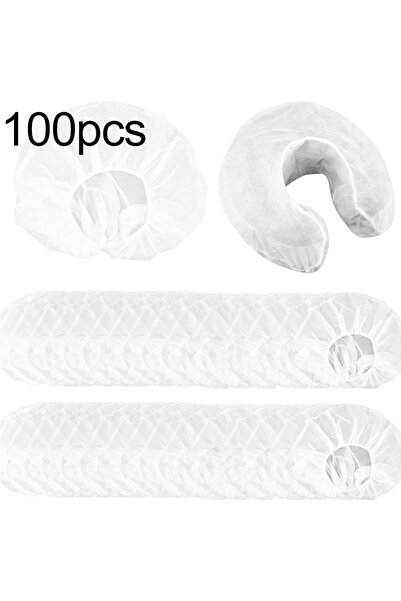 Choice3 100pcs 100/10pcs Non-Woven U-Shaped Headrest Pillowcase Disposable Ma...