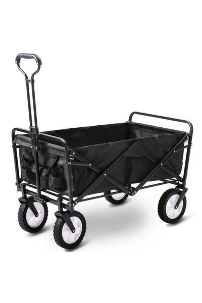 PopZa Collapsible Folding Wagon Trolley cart Bearing Large Capacity Beach Gar...
